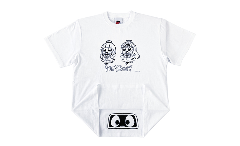 ヘボット！×BOSSRUSHコラボTシャツ白
